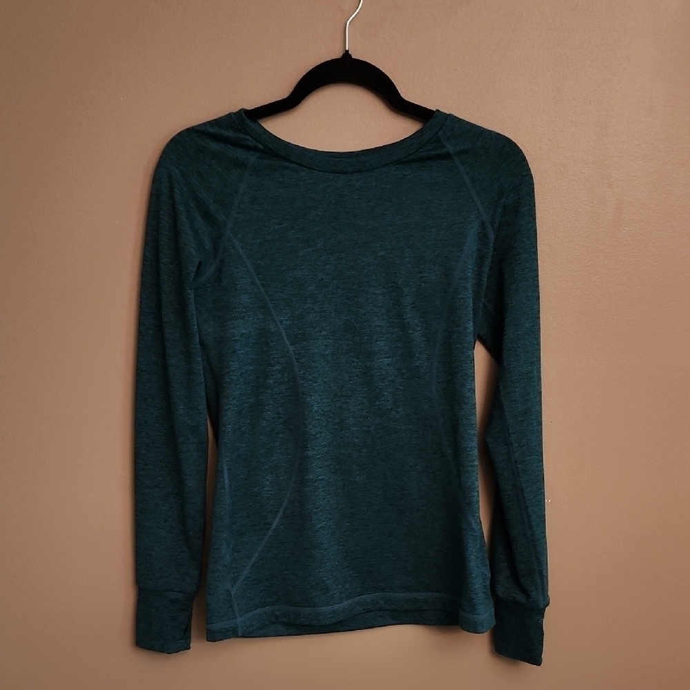 Eddie Bauer Green Fitted Long Sleeve